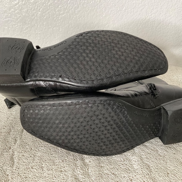 Men’s Dress Ankle Boots Croco Toscano Short Ankle Boots Size 25 US 6. Made in - Picture 7 of 7